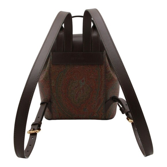 Etro Textured Leather Backpack With Paisley Pattern - NWT - Picture 3 of 4